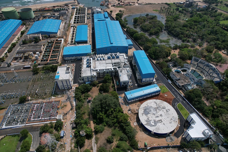 Building and civil works for the 400 MLD Nemmeli desalination plant