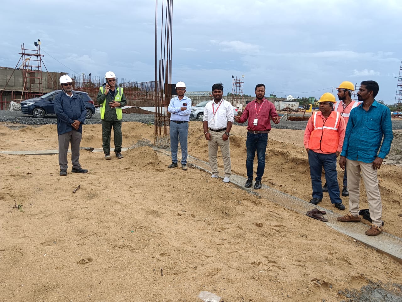 Ongoing civil works at Nemmeli desalination project — 400 MLD capacity plant