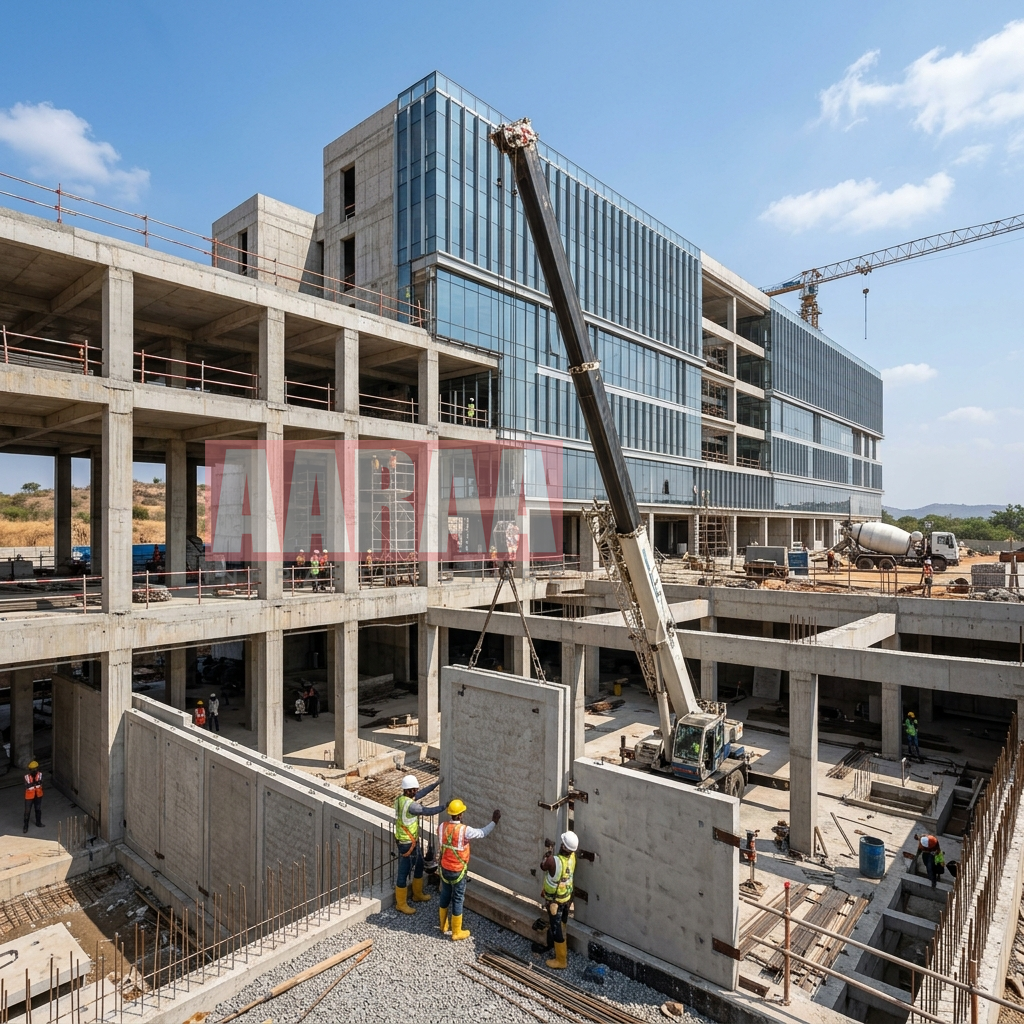 Institutional Development & Precast Works — SRM University, Andhra Pradesh