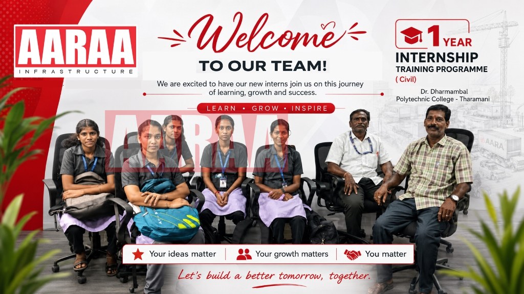 AARAA Welcomes Dr. Dharmambal Polytechnic Students to 1-Year Internship