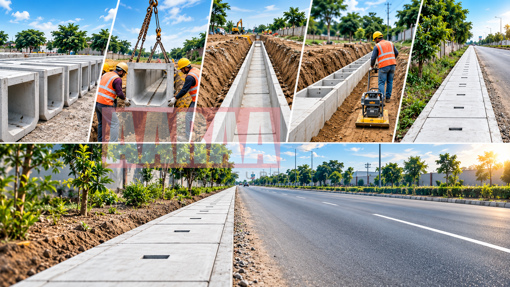 Construction of RCC Precast Drain – 285 Meters in Chennai