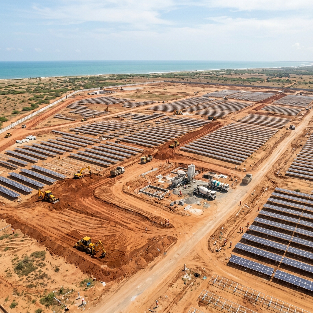 180 MWp Solar Power Project — Civil Infrastructure Works, Tuticorin