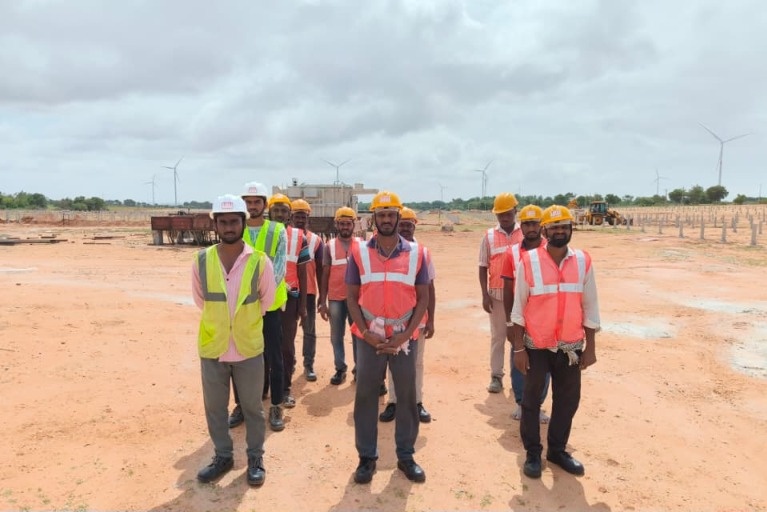 AARAA Site Engineering Team Lineup in Full Safety Gear