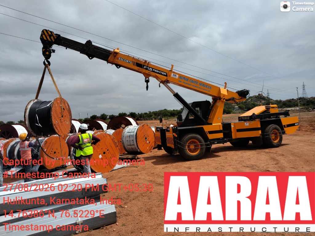 Heavy Escorts Crane Lifting Operations for Solar Infrastructure