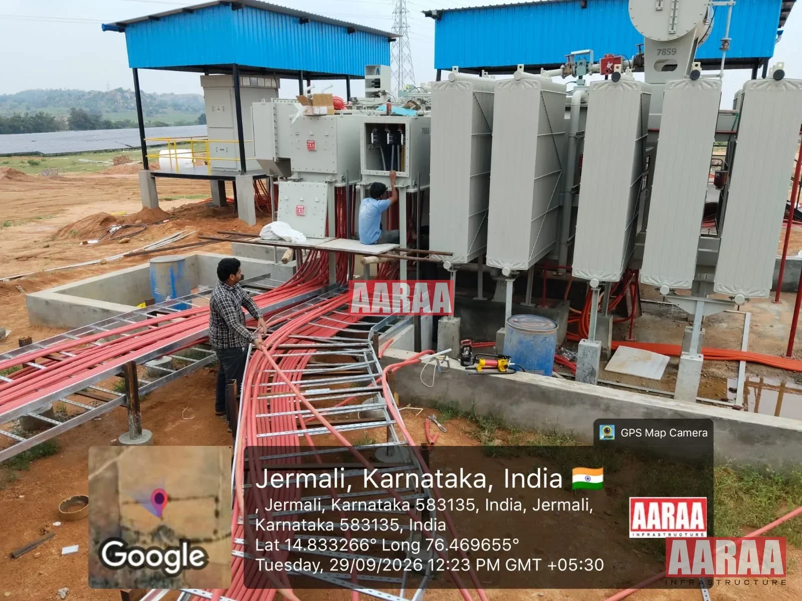 Kudligi Solar ITC Foundation Works