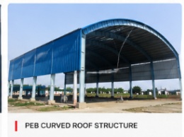 PEB Curved Roof Structure