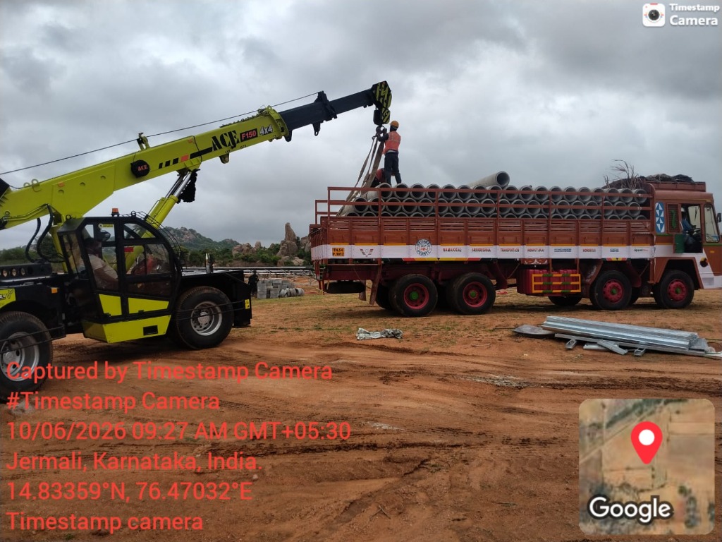 Concrete Post Cargo Staging