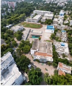 Orchids International School Campus Aerial View - AARAA Infrastructure